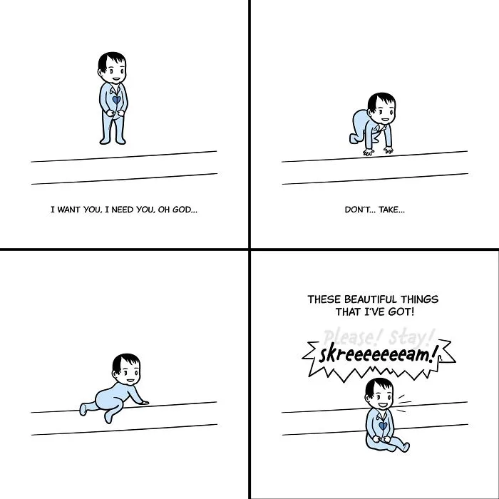 Artist’s 25 Lighthearted Comics That Sum Up The Joys And Frustrations Of Adults With Children (New Pics)