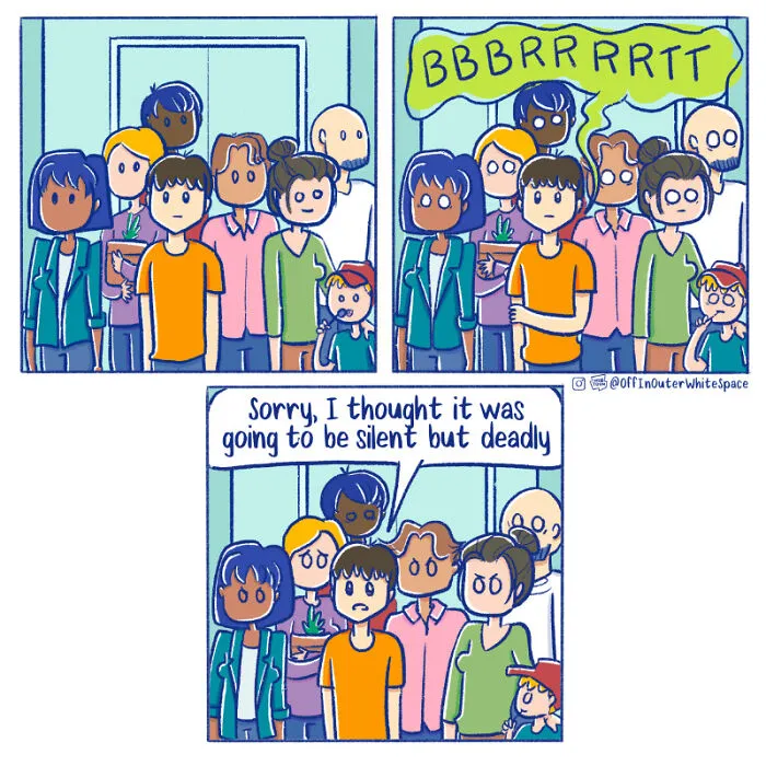 27 New Comics By ‘Off In Outer Whitespace’ That Go From Normal To Ridiculous Fast