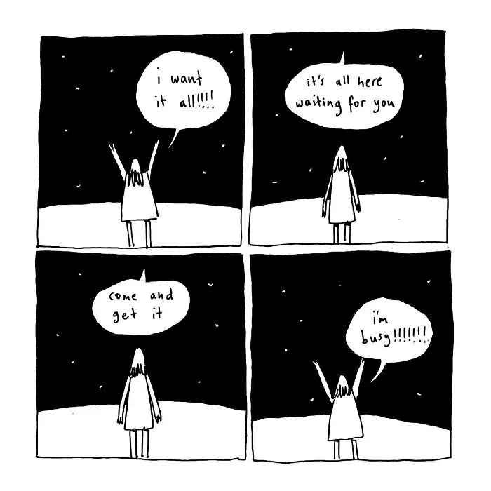 30 New Comics By Evie Hilliar Tackling Life's Absurdities And Joys
