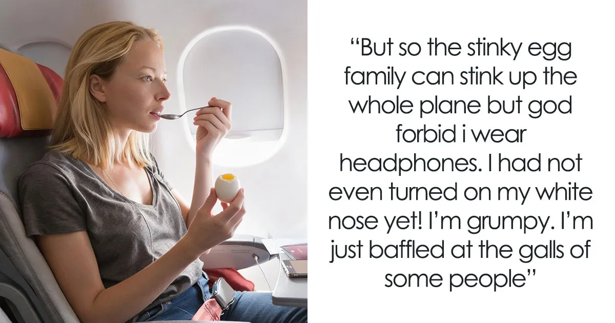 Woman Listening To White Noise On Airplane Horrified After Stinky Passenger Complains About Her 