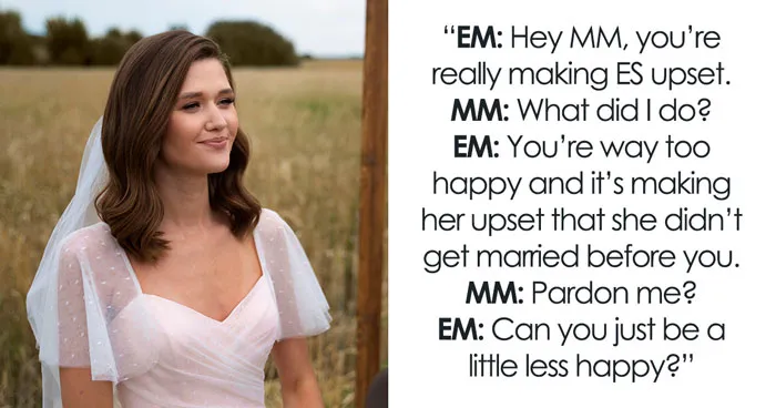 Bride Told To Be Less Joyful On Her Wedding Day, Mom Wants Her To “Protect” Golden Child Daughter
