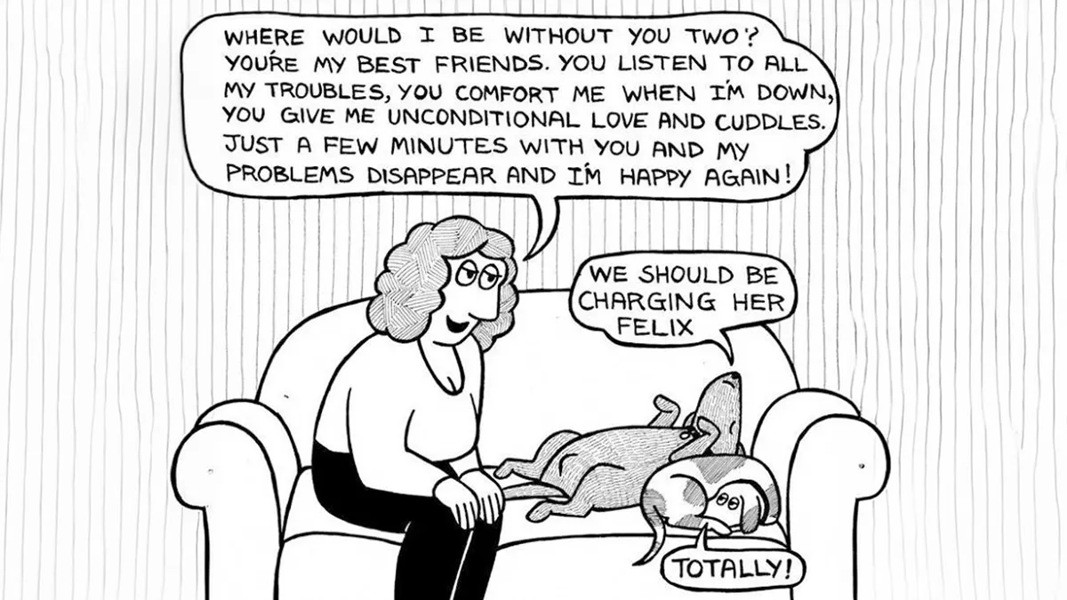 28 New Comics By Rupert Fawcett That Perfectly Capture Living With Dogs