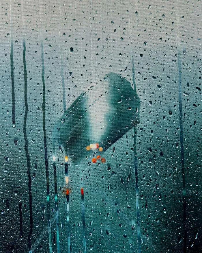 This Artist Paints Rainy Scenes So Realistic They Blur The Line Between Photography And Oil Painting (33 Pics)