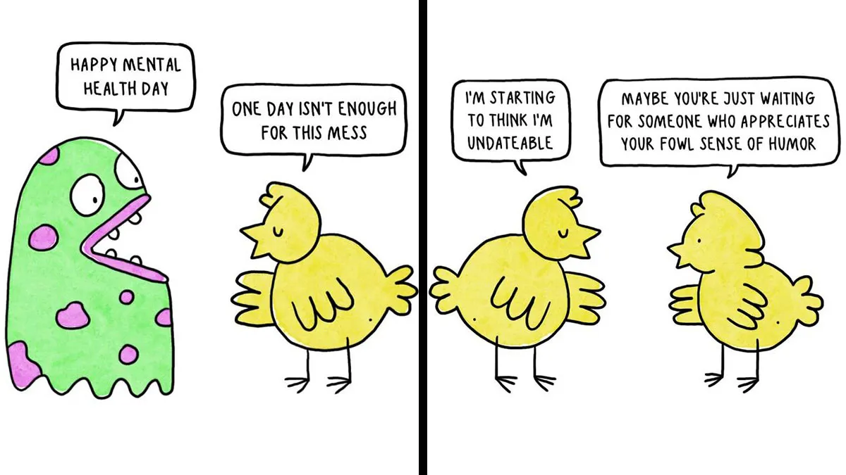 This Artist Turns Anxiety, Overthinking, And Everyday Struggles Into 61 New Relatable Comics