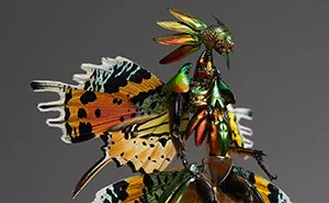 This Artist Creates Surreal Fairies, Floral Skeletons, And Mythical Creatures Out Of Natural Materials (33 Pics)