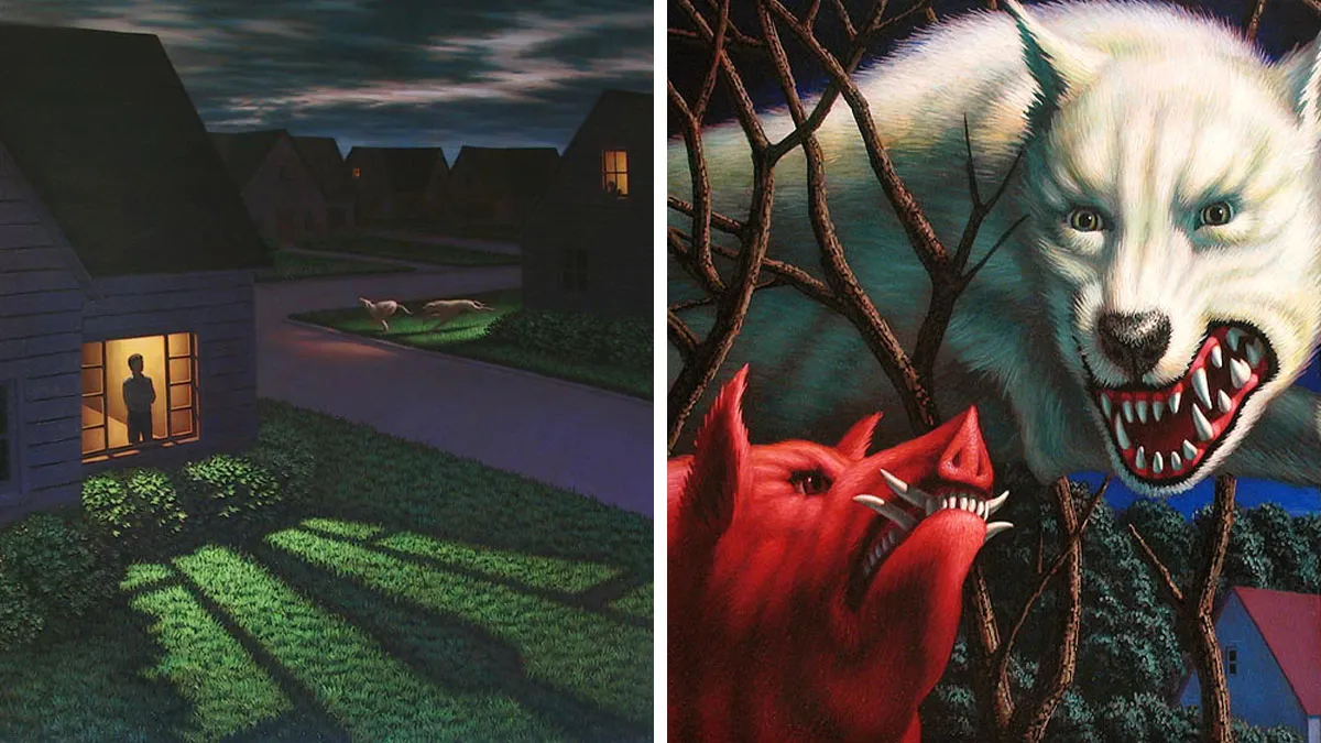 This Artist Paints Suburban Scenes That Feel Calm, Strange, And A Little Unsettling (28 Pics)