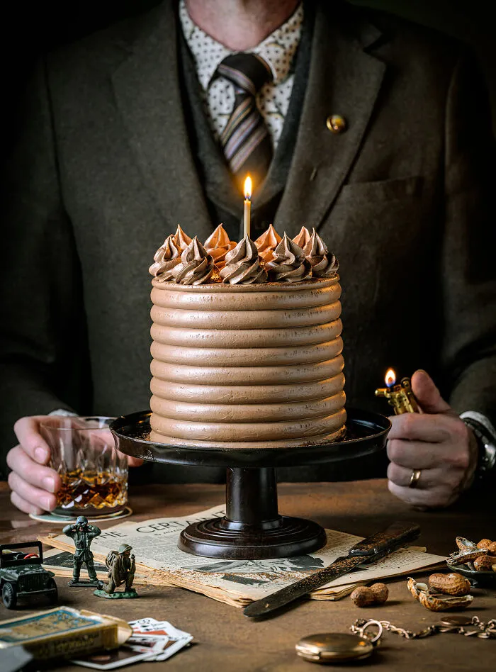 Cake Award: A Mid-Century Man And His Cake By Claudia Anton, Australia