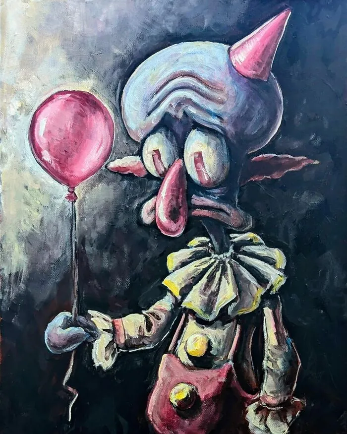 This Artist Reimagines Squidward As The Subject Of Famous Artworks (31 Pics)