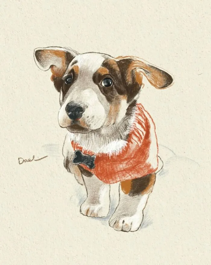 This Artist Turns Beloved Dogs Into Soft, Nostalgic-Looking Portraits (76 Pics)