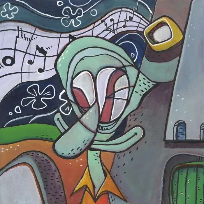 This Artist Reimagines Squidward As The Subject Of Famous Artworks (31 Pics)