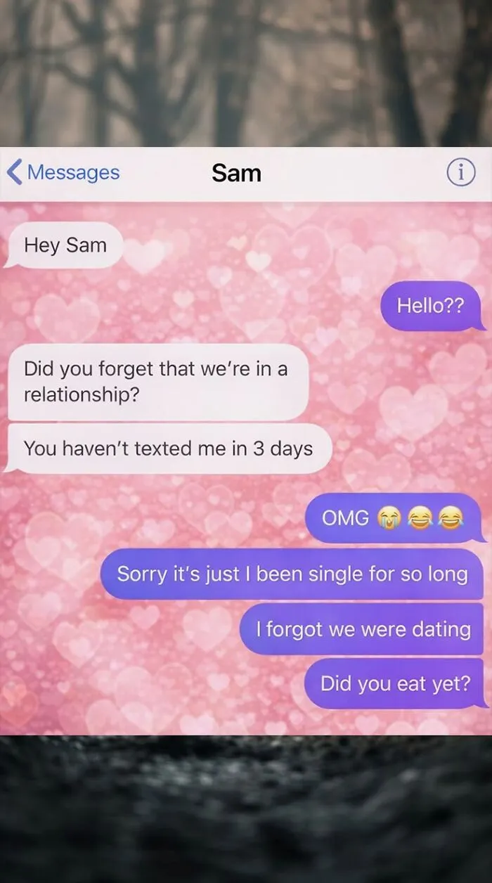 A screenshot of a funny text message exchange, included in a compilation of great comments.
