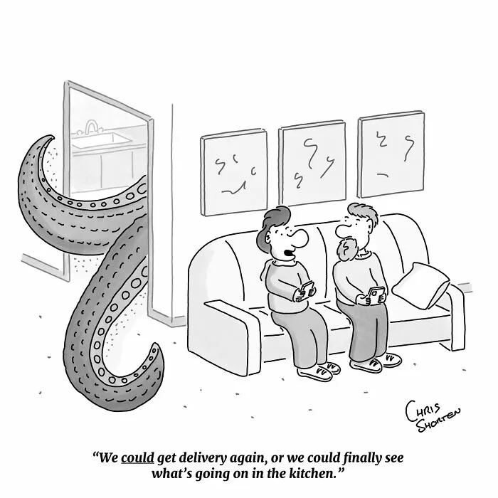 If You Enjoy Smart, Unpredictable Humor, These 41 Chris Shorten Cartoons Might Be Worth Your Time
