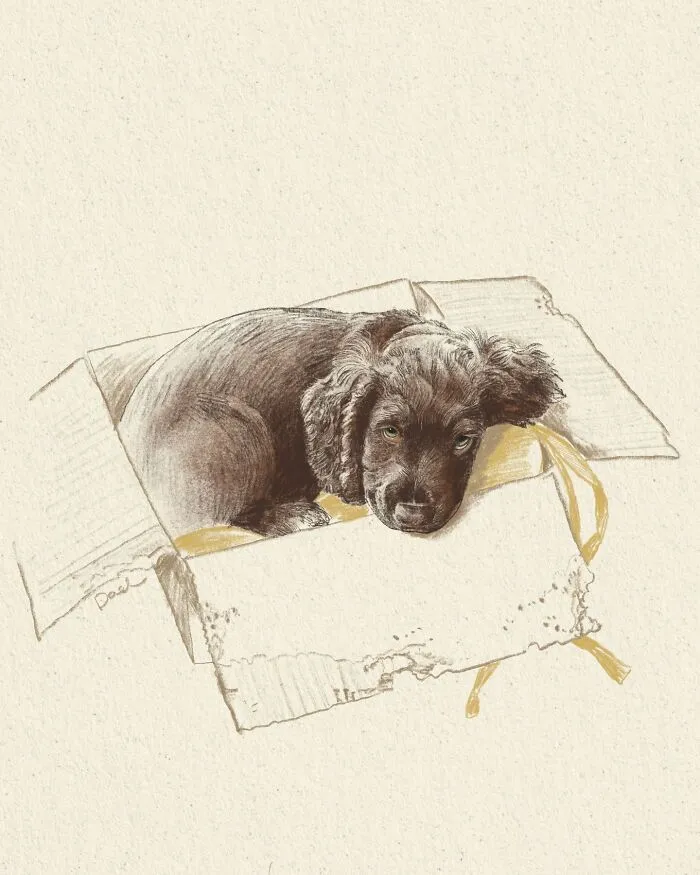 This Artist Turns Beloved Dogs Into Soft, Nostalgic-Looking Portraits (76 Pics)