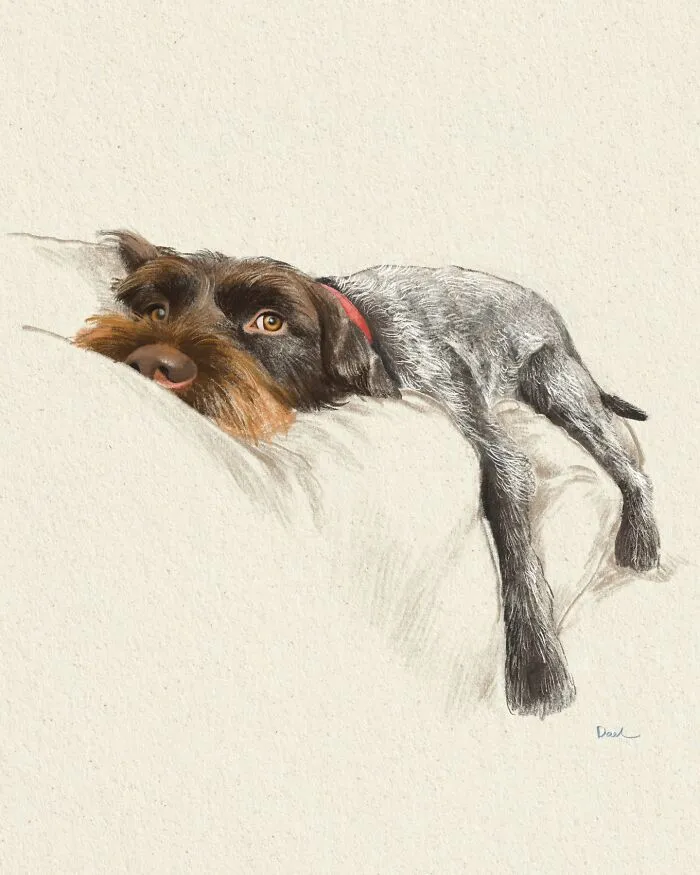 This Artist Turns Beloved Dogs Into Soft, Nostalgic-Looking Portraits (76 Pics)