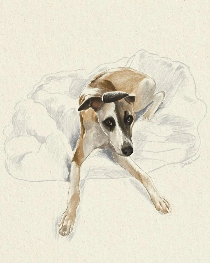 This Artist Turns Beloved Dogs Into Soft, Nostalgic-Looking Portraits (76 Pics)