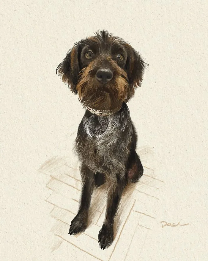 This Artist Turns Beloved Dogs Into Soft, Nostalgic-Looking Portraits (76 Pics)