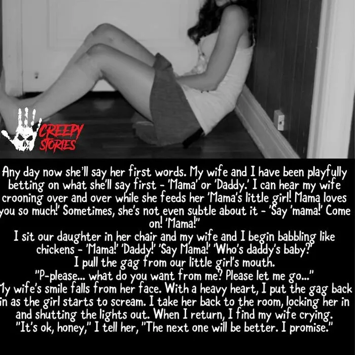 A person sits on the floor, hinting at the unsettling atmosphere of terrifying facts and horror stories.