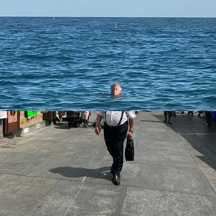 80 Seamless Photo Collages That Transform Ordinary Street Scenes Into Unexpected Visual Matches