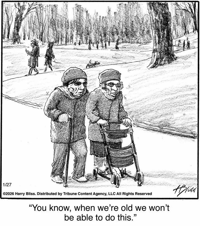 40 Wholesome One-Panel Comics By New Yorker Magazine Cartoonist Harry Bliss (New Pics)