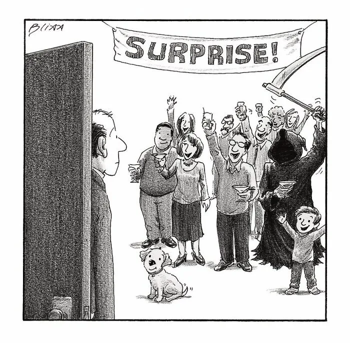 40 Wholesome One-Panel Comics By New Yorker Magazine Cartoonist Harry Bliss (New Pics)