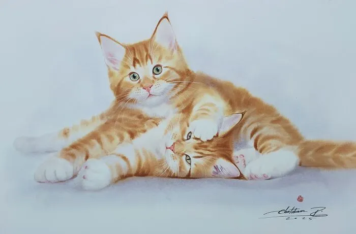 This Artist’s Watercolor Cat Paintings Are Full Of Personality And Charm (45 Pics)