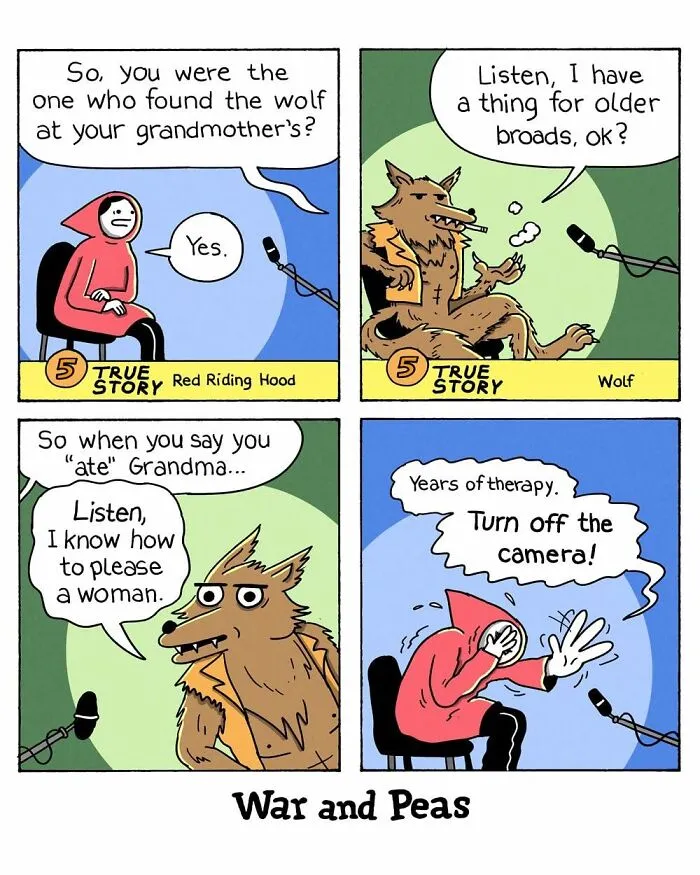 47 New ‘War And Peas’ Comics Filled With Unexpected Punchlines And Darkly Clever Humor