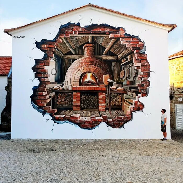 29 Amazing Wall Transformations By Nuno Miles That Turn Urban Spaces Into Hyperrealistic Art
