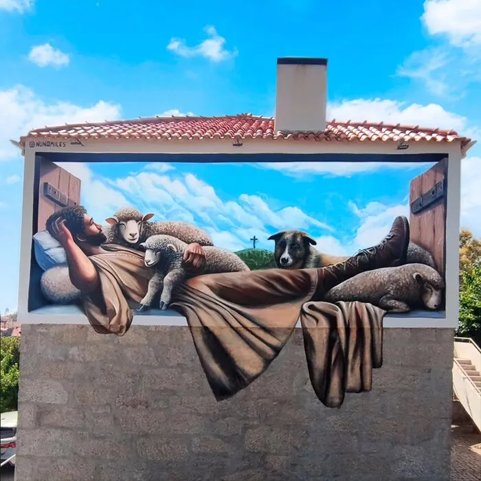 29 Amazing Wall Transformations By Nuno Miles That Turn Urban Spaces Into Hyperrealistic Art