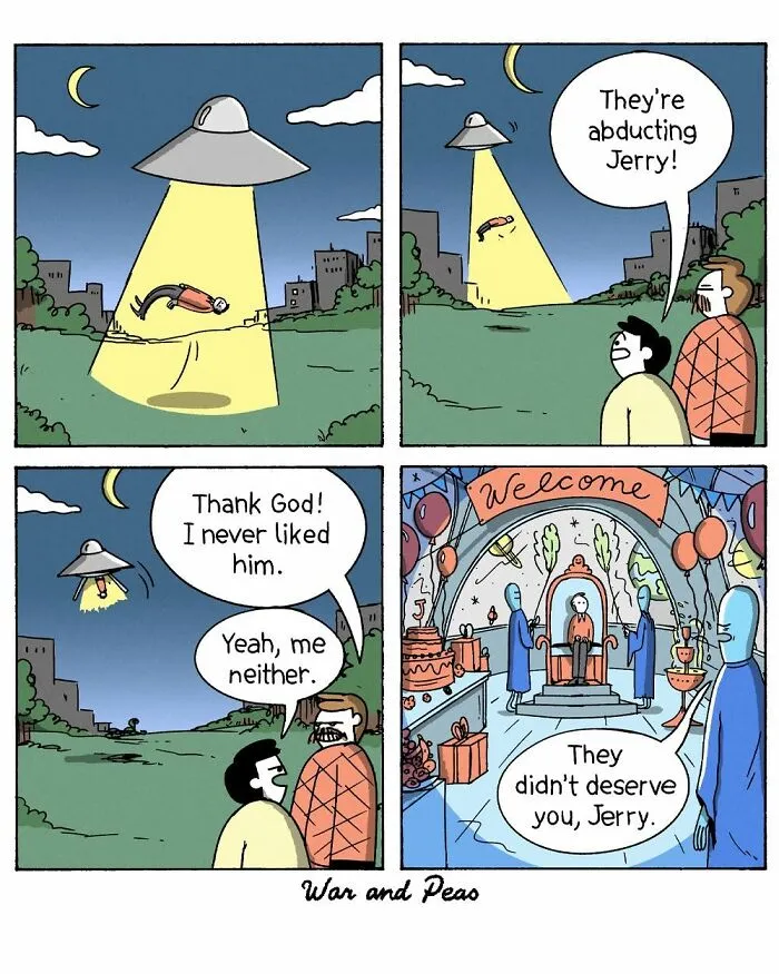 47 New ‘War And Peas’ Comics Filled With Unexpected Punchlines And Darkly Clever Humor