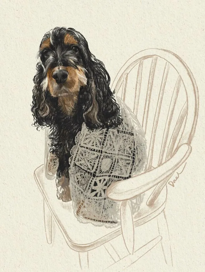 This Artist Turns Beloved Dogs Into Soft, Nostalgic-Looking Portraits (76 Pics)