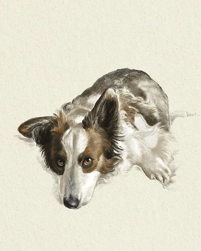 This Artist Turns Beloved Dogs Into Soft, Nostalgic-Looking Portraits (76 Pics)