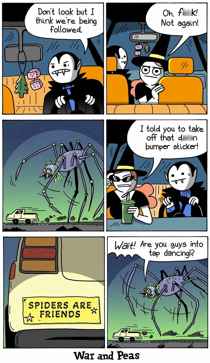 47 New ‘War And Peas’ Comics Filled With Unexpected Punchlines And Darkly Clever Humor