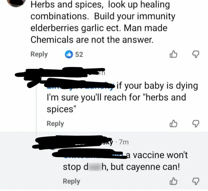 On A Conversation About An Unvaccinated Child Who Died Of Influenza