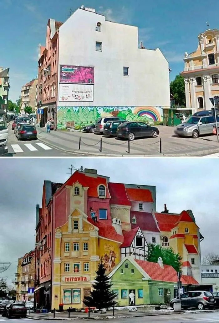Antes y después de pintar