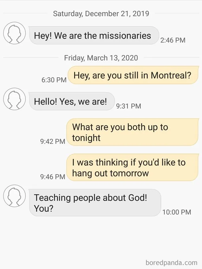 Met Two Cute Missionaries Some Time Ago