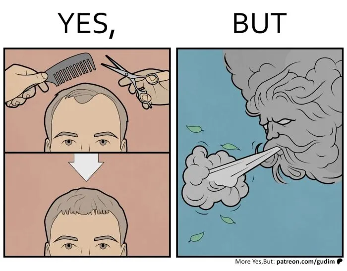 36 Clever “Yes, But” Comics That Point Out Things We Somehow Never Question