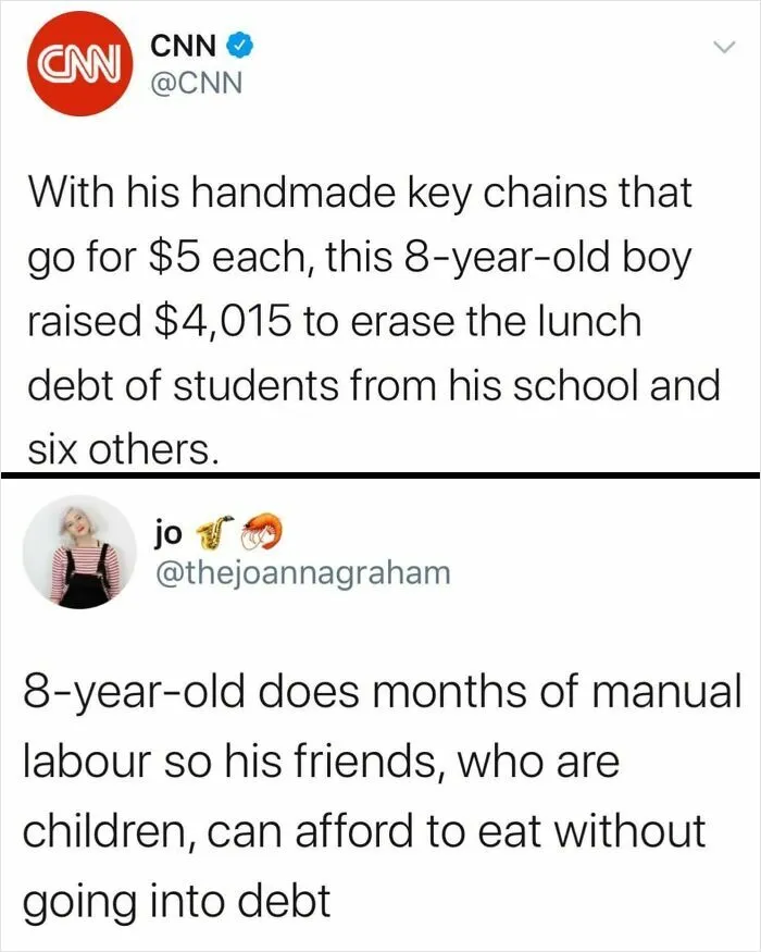 8 Year Old Works To Erase Debt Of Classmates