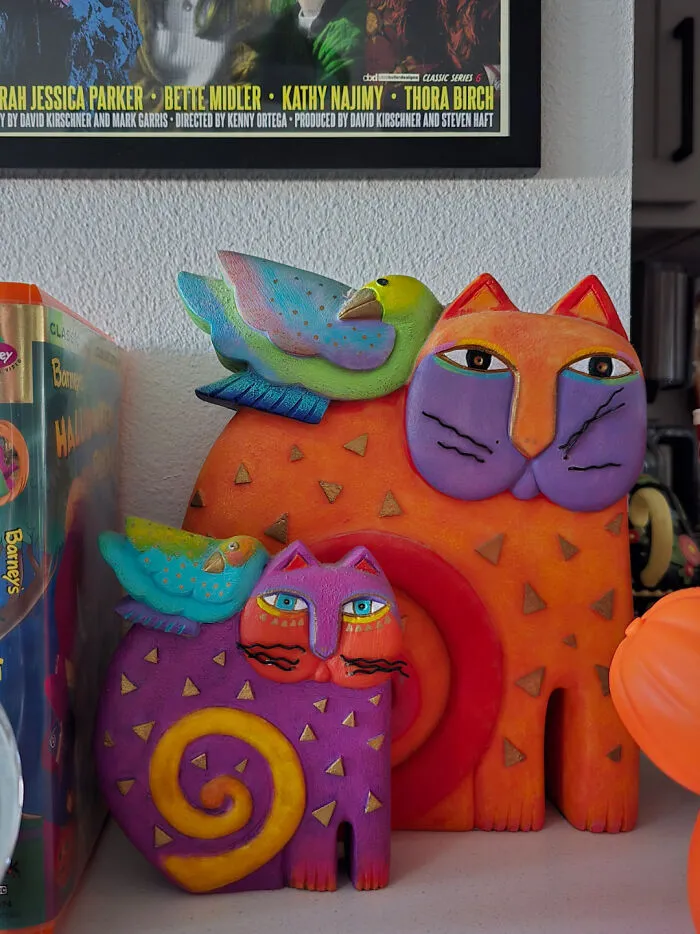 Found These Two 1999 Laurel Burch Cat Statues Last Night 🥹