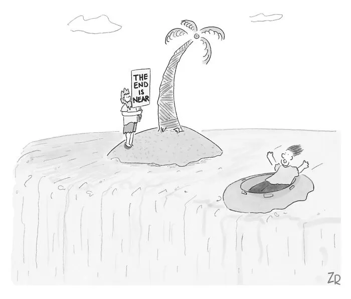 From Absurd Observations To Dark Punchlines, These 52 Single-Panel Cartoons By This Artist Have It All