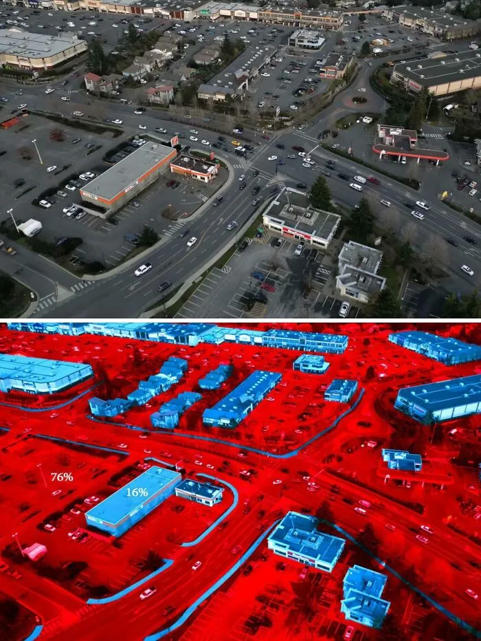 Visualization Of Space Dedicated To Cars