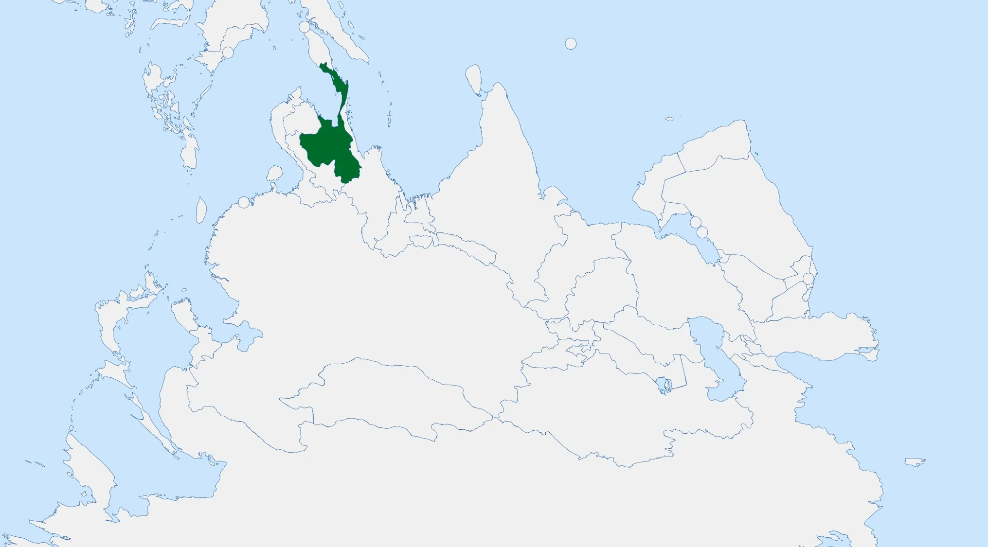 A world map displaying a Geography Challenge, highlighting a country in dark green. Guess the country!