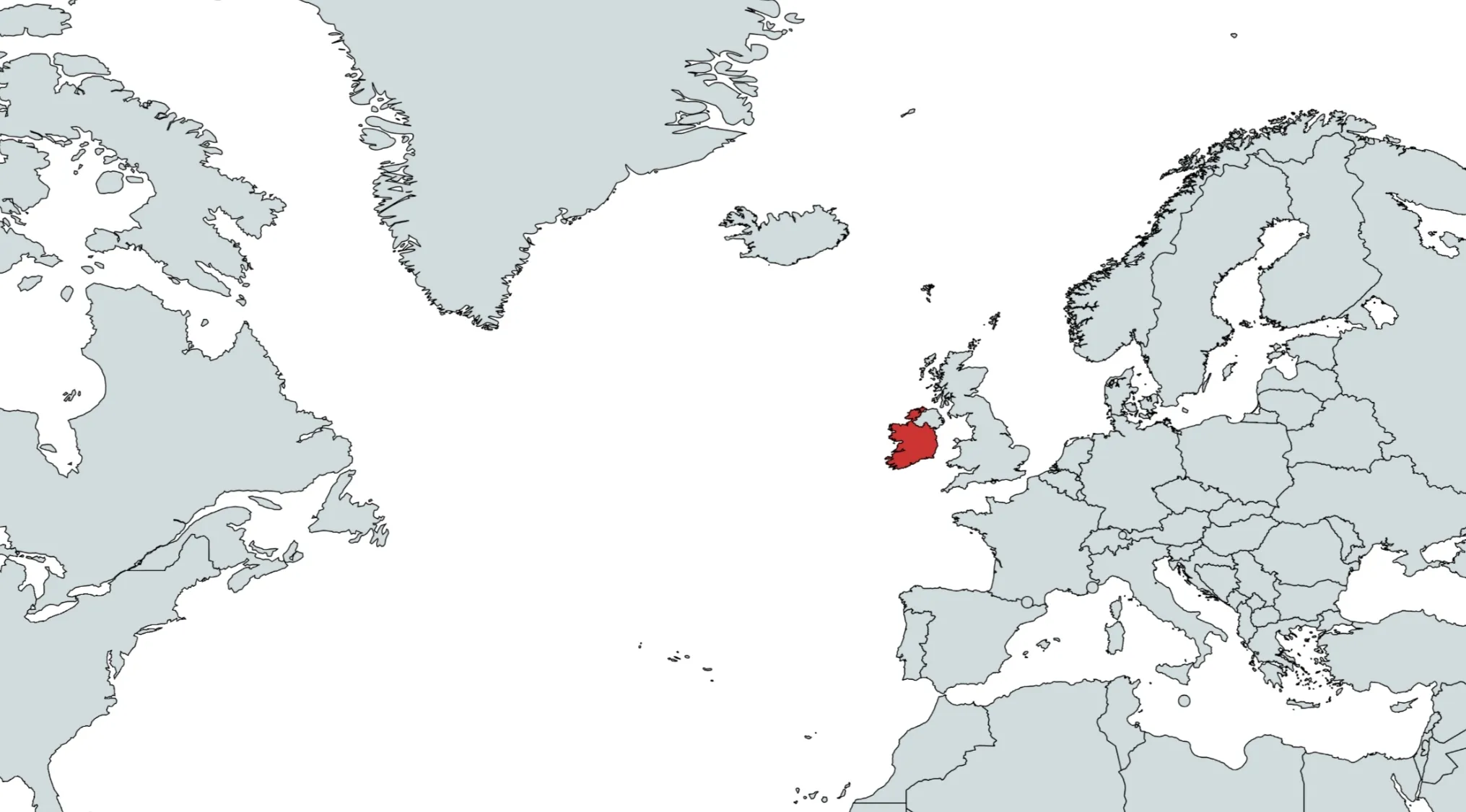 A world map showing a country highlighted in red. Can you guess the country on the map? What country are we looking at?