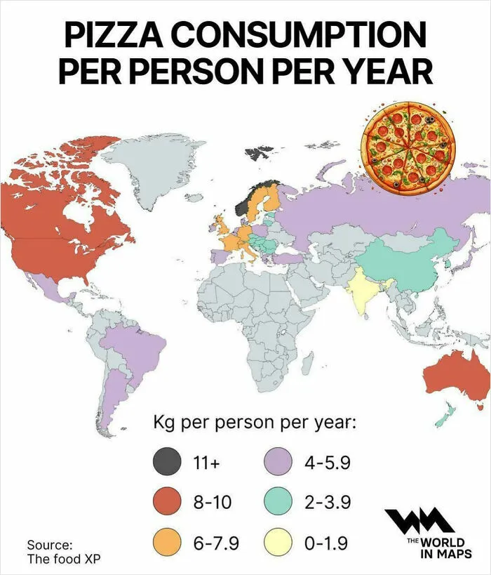 Pizza Consumption Per Person Per Year
