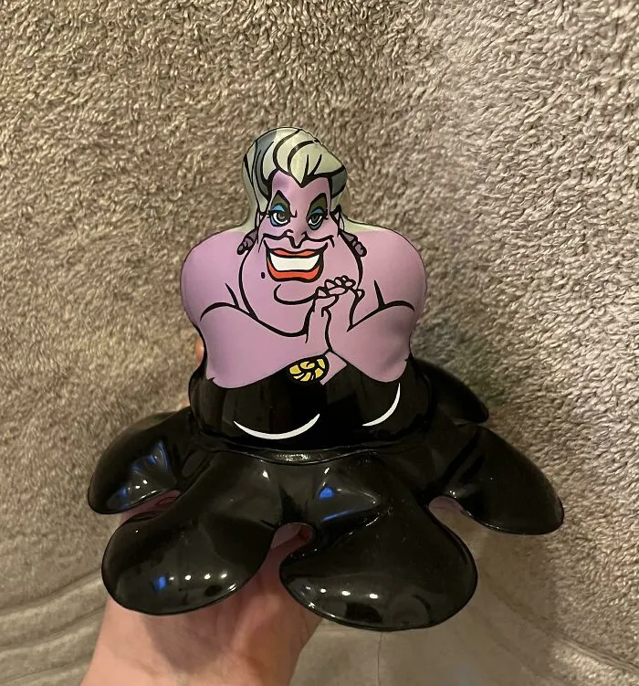 A Disney Ursula figure from The Little Mermaid, one of many old products still in good condition after decades