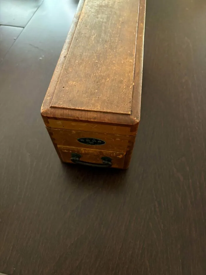 An antique wooden box showing durability, representing old products that refuse to give up over time.