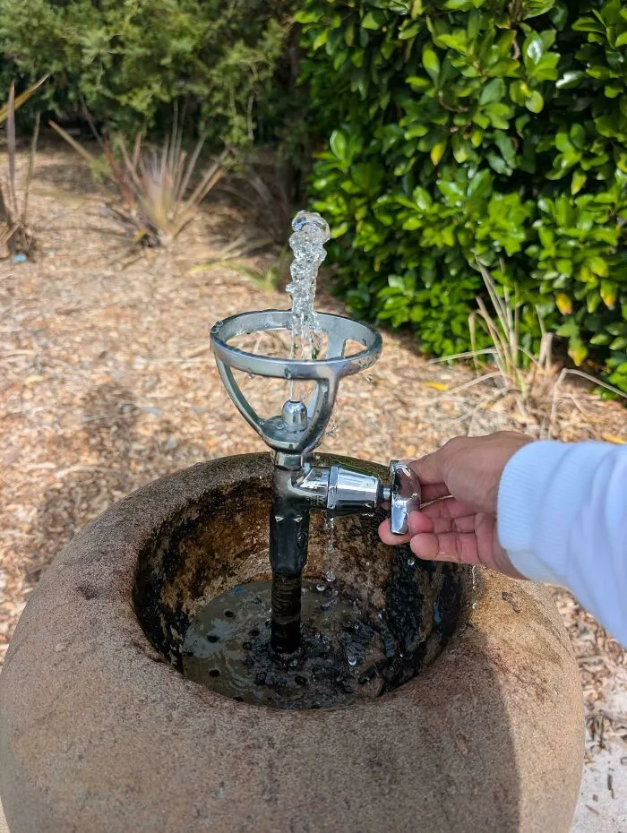 Sydney Has Water Fountains With A Mouth Guard So People Don't Put Their Lips Directly On The Spout