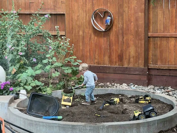 The Original Plan Was To Landscape That Area. I Like The Dirt Pile Better