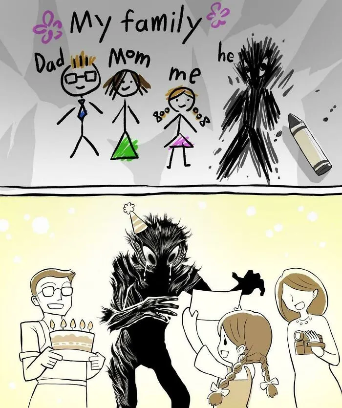 He