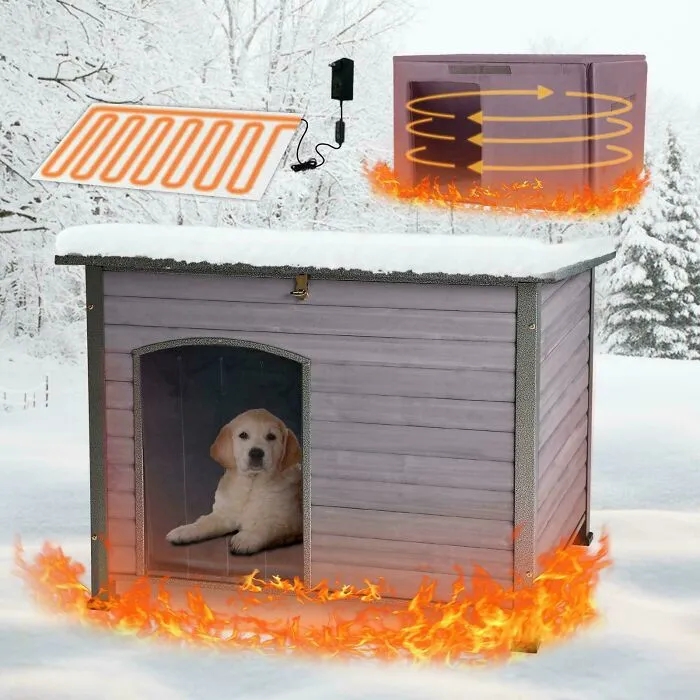 Esta imagen para un calefactor para la caseta del perro