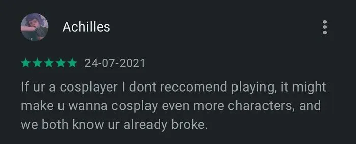 This Is A Review On Genshin Impact In Google Play